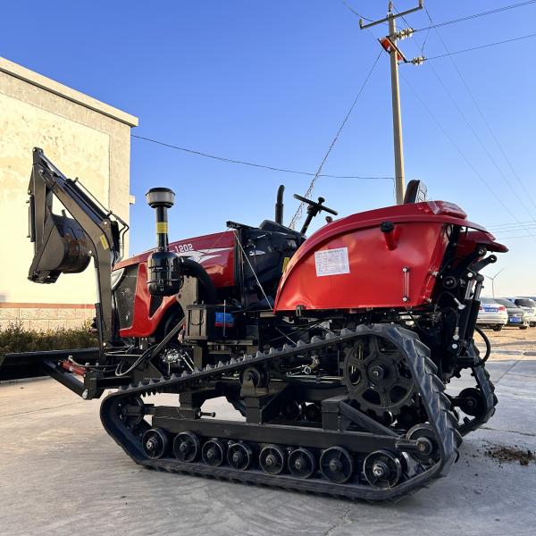 Farm 4WD Mini Tractor , Agricultural Crawler Tractor 120Hp With Excavator