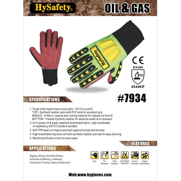 Размер 7 - перчатки работы отрезка размера 10 устойчивые на деревянная высекая ранг 6 AATCC