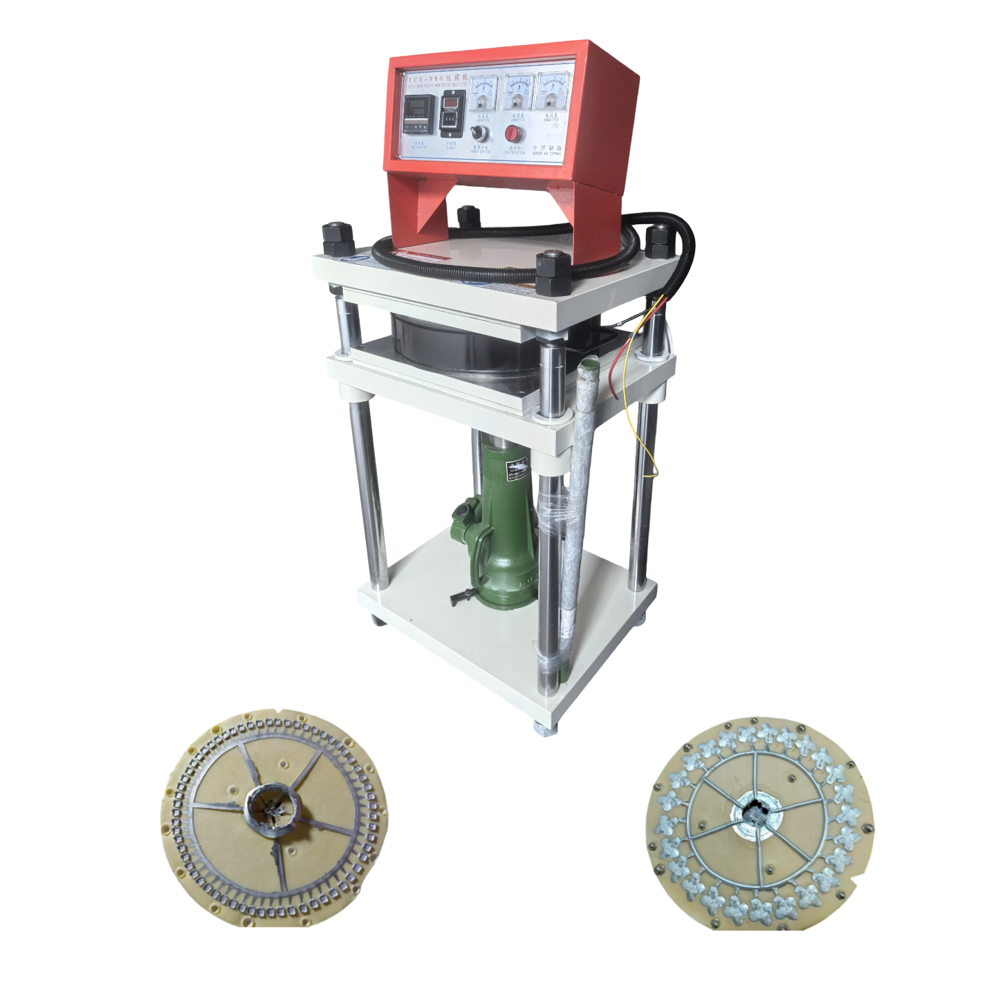 Zinc Alloy Jewelry Casting Equipment Silicone Rubber Press Moulding Machine Centrifugal Casting
