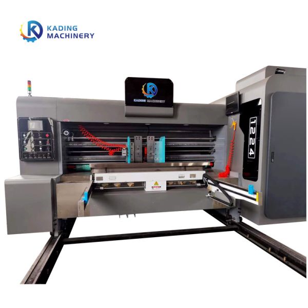 Flexographic Printing Pizza Die Cutting Machine For Boxes With Slotting Knife