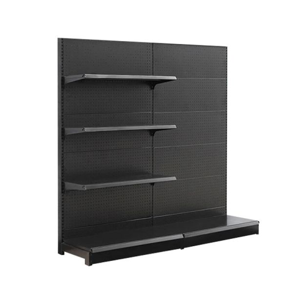 新デザイン 黒木製 軽量ゴンドラ 棚 スーパーマーケット コンビニ 展示棚