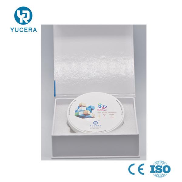 o disco dental Multilayer da zircônia 3D obstrui para o laboratório e o hospital dentais