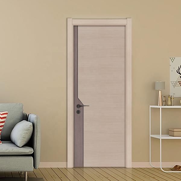 Crackproof Interior Solid Wood Flush Door Architrave 70mm Width For Office