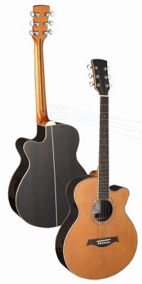 40inch standard size Rosewood body Cutaway acoustic guitar/western guitar OEM Matt color- TP-AG29