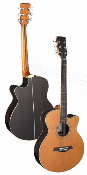 40inch standard size Rosewood body Cutaway acoustic guitar/western guitar OEM Matt color- TP-AG29