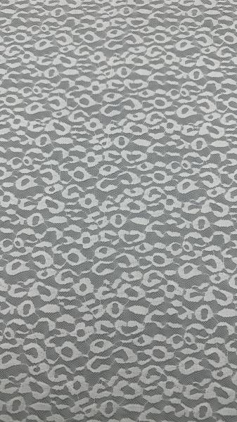 White Embroiderey Lace Fabric 100% Cotton Ivory High Quality Luxary Fabric 124CM Width