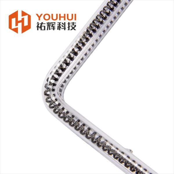Durable 200-4000W Z-type Double Tube Carbon Fiber Infrared Heating Lamp with Clear Emitting Color for Industrial Applications