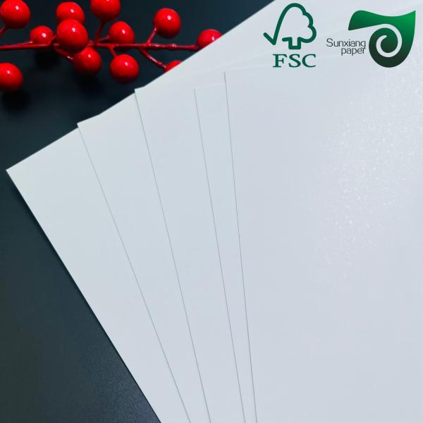 250gsm Single Sided Coated  FBB Cover Stock Exquisite White Cardboard Ivory Board Paper FSC
