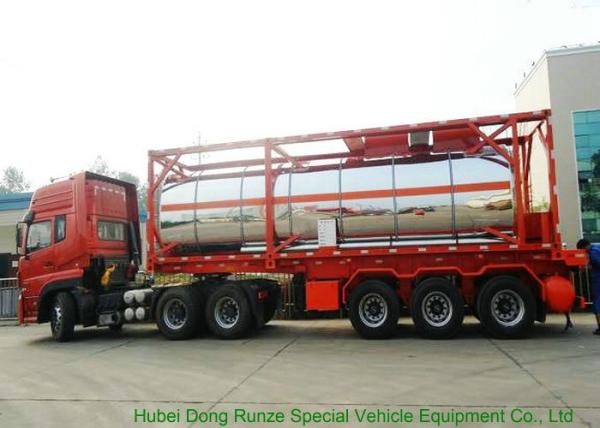 30FT   Steam Heating Insulated Tank Container Stanless Steel  For  Phosphoric Acid  H3PO4
