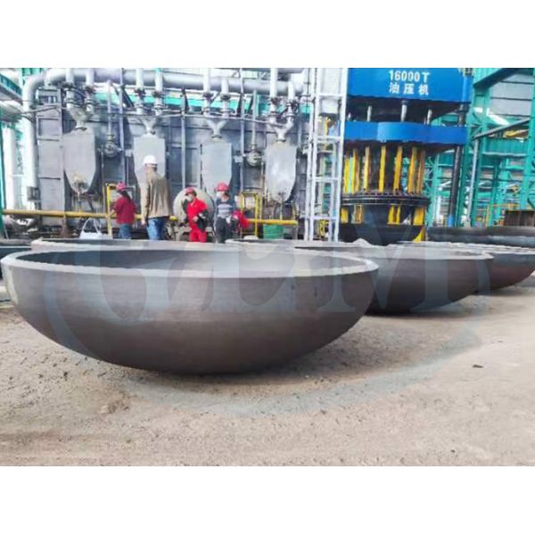 Настроенная углеродистая сталь 2: 1 головы для посуды с стандартами ASME / PED