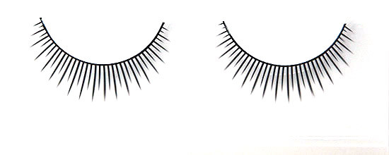 Cils faux synthétiques semblants naturels 10 paires, fausses mèches permanentes