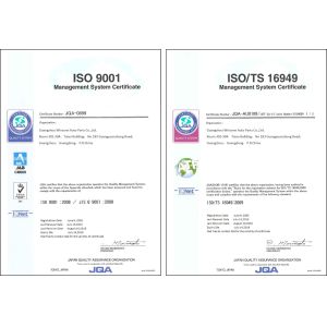Guangzhou WINZONE Auto Parts Co., Ltd. Certifications