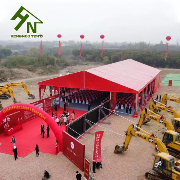 200 People Aluminium Frame Tent Red Colorful Large Wedding Marquee