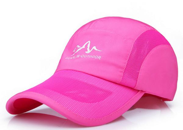 Outdoor Pink Mesh Baseball Hats Color Optional , Daily Decoration Plain Trucker Hats