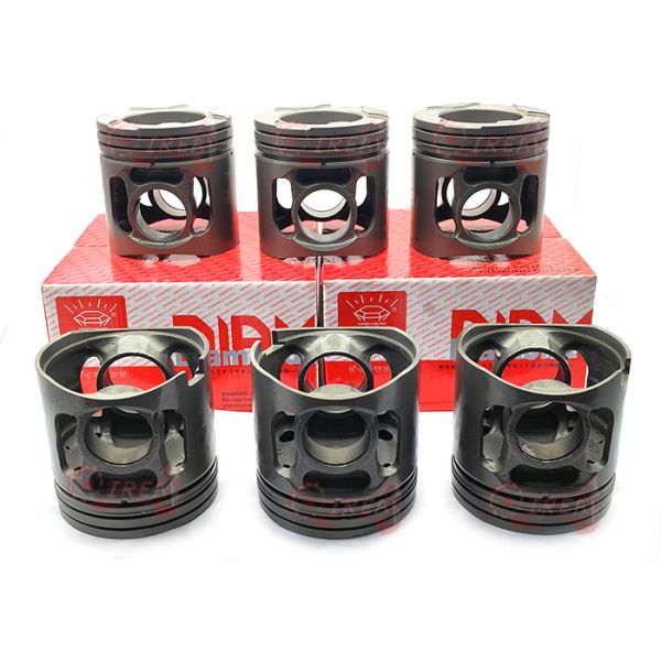 6151-31-2112 Excavator Engine Accessories S6D125 Piston Kit Nitriding