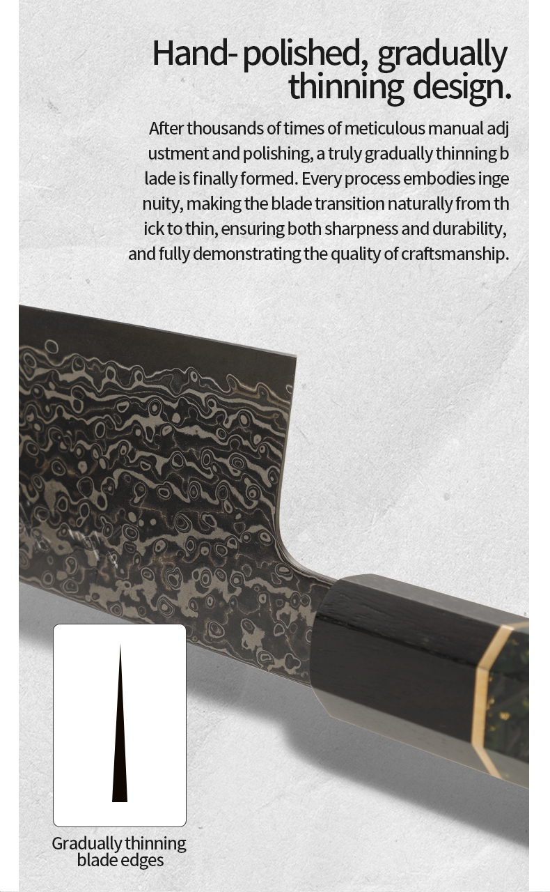 SLD Steel Gyuto Knife: Hand‑Forged Japanese‑Style Chef Knife