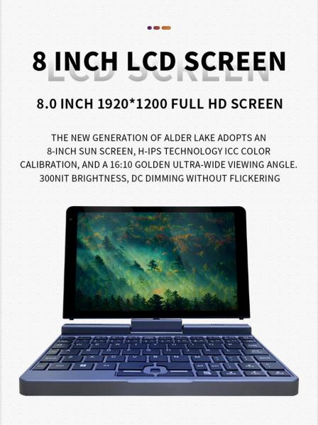 Intel Graphics Card 8 Inch Mini Laptop Computer For Business Study Education