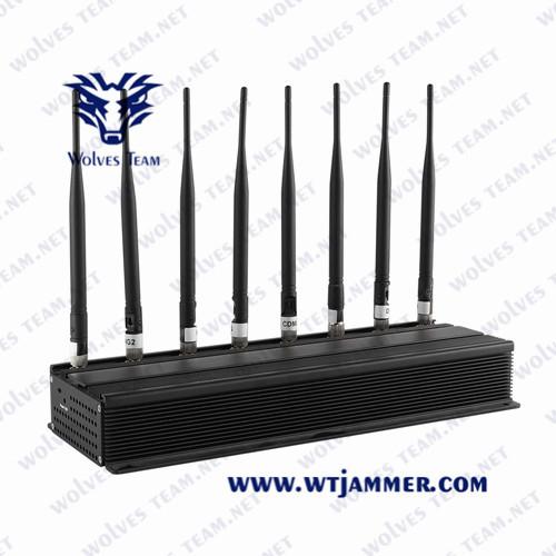 Cellular 2g 3G 4G Lte GSM CDMA Cellphone WiFi Bluetooth GPS Signal Blocker Jammer with 8 Channels