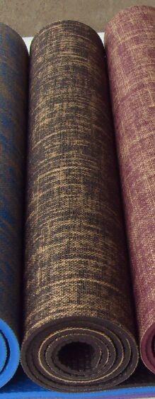 Ningbo Virson Super quality stylish custom pvc jute yoga mat.fym mat.fitness  mat