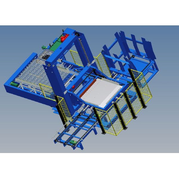 Food Industry 2000mm Stacking Height 600-800 Bags/Hour Automatic Palletizer Machine with PLC Controller
