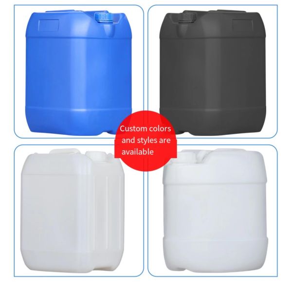 Storage 25L Plastic Drum Square HDPE 25 Litre Jerry Can With Screw Lid