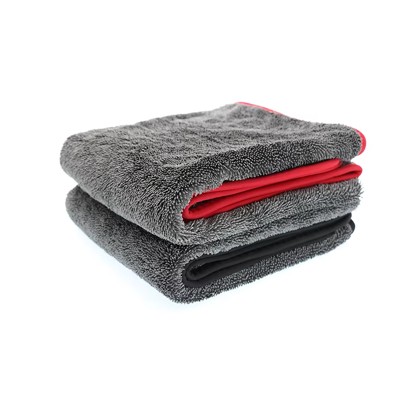 600gsm 40*60cm good water absorption microfiber towel car drying twisted car wash towel