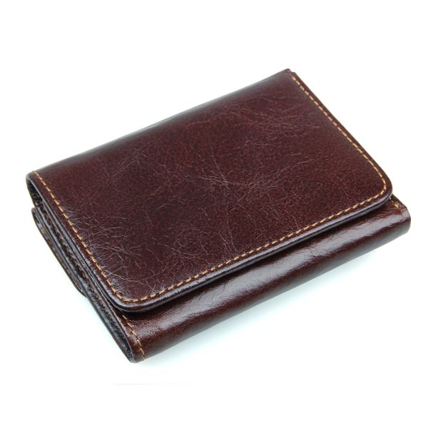 PU Leather Men's Wallet 2024 Customized with Storage Convenience and Polyester Lining