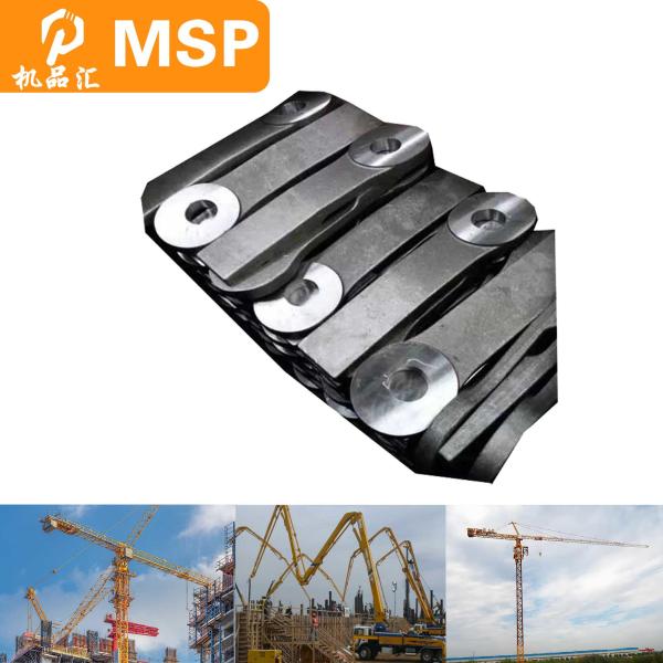 Industrial Steel Structure For Tower Crane Fish Plates Attached With Mast Section Steel Fish Plate