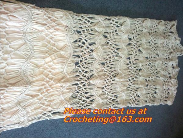 Women Knit Crochet Skirts Hollow Out Double Layer Long Skirt Women Midi Skirts Boho Beachw