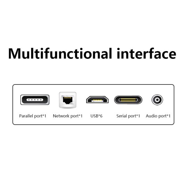 Retail 15.6inch Dual Touch Screen All in One Terminal Machine with Thermal Transfer Printer Technology