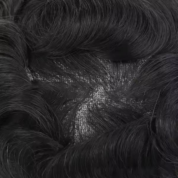 Full Swiss Lace French Lace Human Hair Replacement Wig Human Hair System Men Toupee INDIAN Hair Perfect Straight 8*10