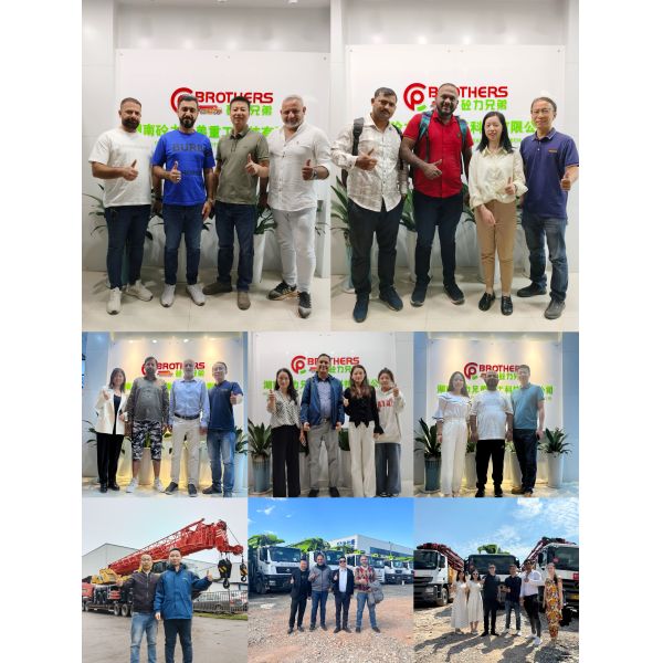 Реконструированный 52-метровый бетонный насос с шасси Mercedes-Benz работает хорошо