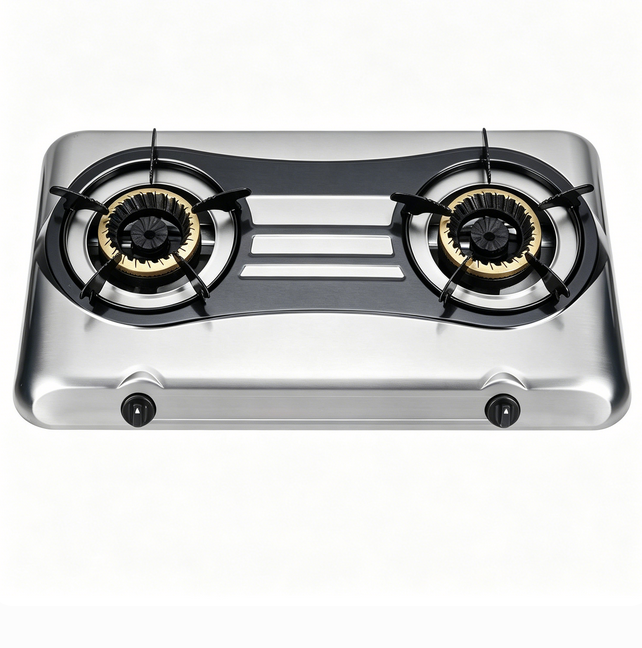 Teflon Table Top Gas Cooker 2 Burner Powder Coated Cooking ODM OEM Manufacturer