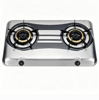 Teflon Table Top Gas Cooker 2 Burner Powder Coated Cooking ODM OEM Manufacturer