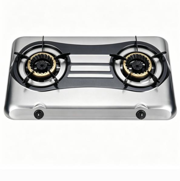 Teflon Table Top Gas Cooker 2 Burner Powder Coated Cooking ODM OEM Manufacturer