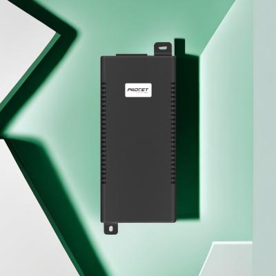 PROCET PT-PSE106GBR-S 1.5A 50/60Hz input PoE 60w injector conform to 802.3af/at standard