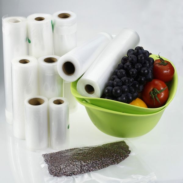 Reusable Laminated Food Vacuum Bags Plastic Packing Embossed Polythene Roll