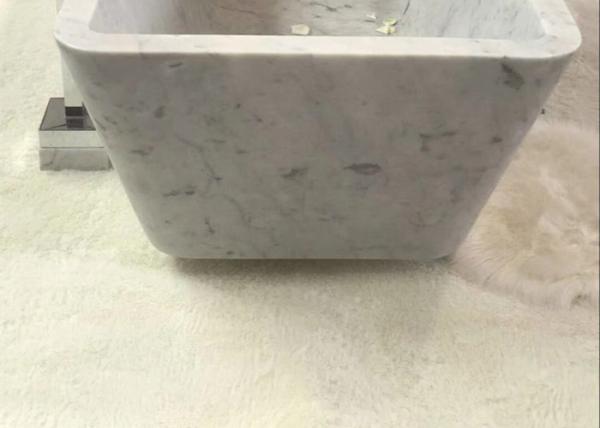 Modern Natural Stone Bathtub Rectangle Shape Marble Stone Polished Finish