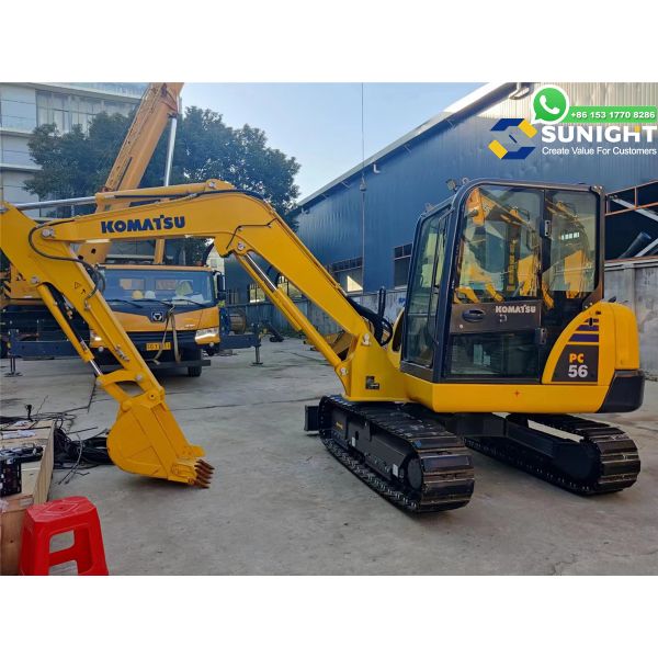 Komatsu PC56 En buen estado Excavadora Usada Máquina Usada JAPÓN Komatsu PC56 Excavadora de rastreo Excavadoras usadas