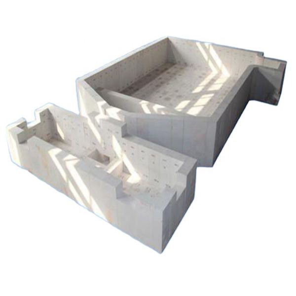 Contenido de MgO en el horno de vidrio en % Material de zirconio corindón fundido Bloque de burbujas de ladrillo