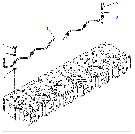 6150126460 труба респиратора двигателя 6150-12-6460 SAA6D125E-2 для машинных частей KOMATSU
