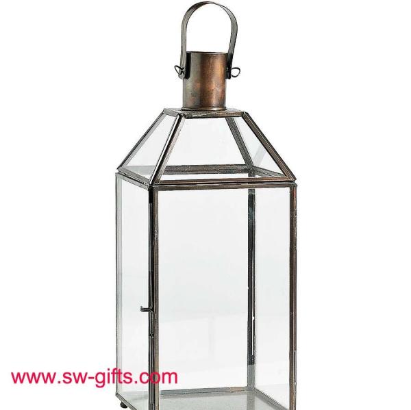 White Metal Lantern Christmas Decoration Designs Hurricane Lamp Nordic Candle Holder