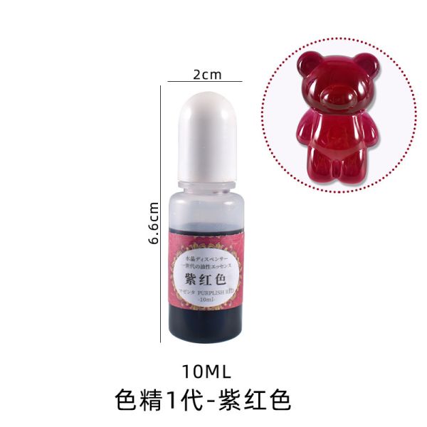 DIY crystal dropper pigment ink transparent colorant UV resin adhesive paste material