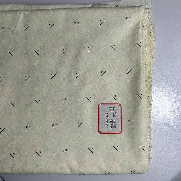 133X72 Printed Cotton Poplin Plain Geometric Print Dress Fabric