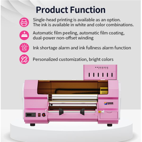 XP600 A3 Pet Film Printer UV Dtf Printer For 3D Puff TPU Sticker Cloth Garment Hoodies