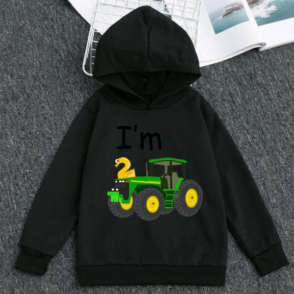 Children'S Sports Cartoon Car Boy Cotton Hoodie Worsted