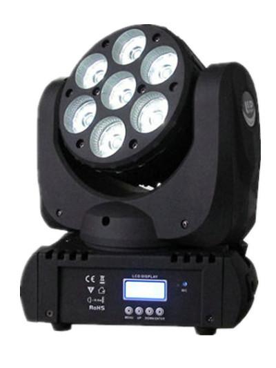 7 Pc 12W 4in1 LED Mini Moving Head Light RGBW Wash Light Disco LED Stage Lighting