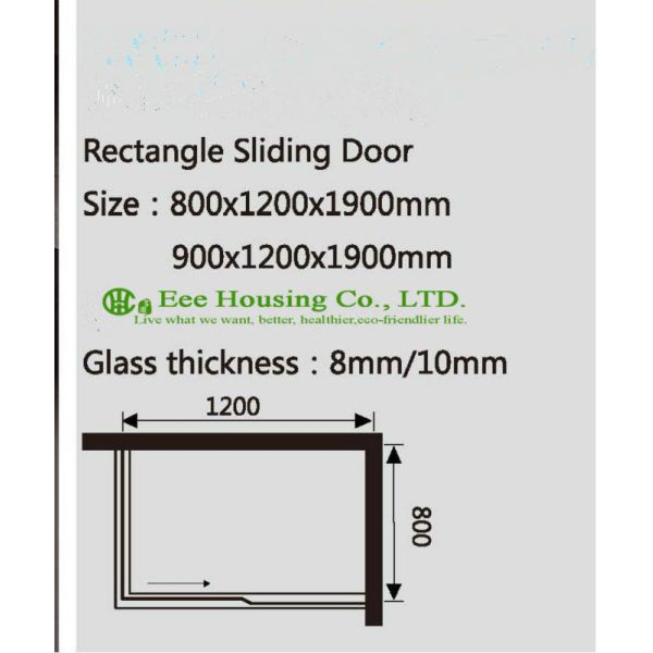 Showe Room best price Whole Shower 304 stainless steel Complete Square Sliding Mobile Frameless Sliding Tempered Glass