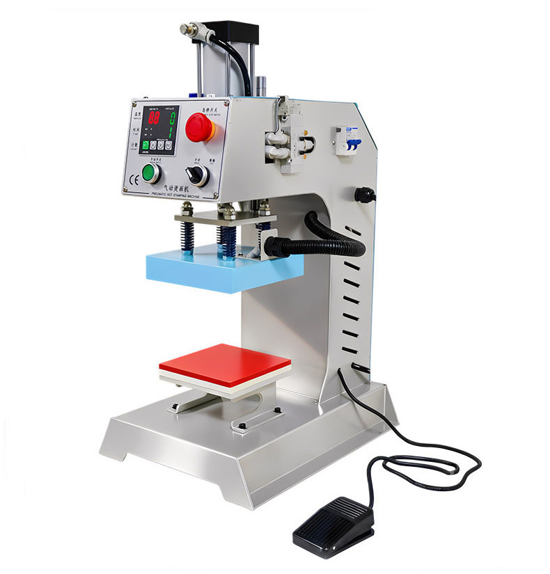 0-300℃ Adjustable Temperature Pneumatic Single Station Heat Press T-shirt Garment Logo Printing Machine