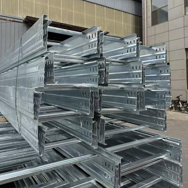 Hot Dip Galvanized Trough Cable Tray For Cable Conduit Waterproof Outdoor Electrical Wall Mount